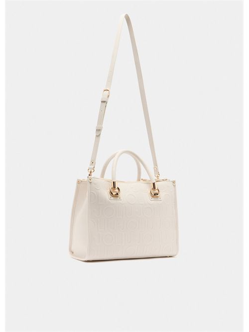 Borsa satchel media con logo LIU JO | AF5008E0538/30002